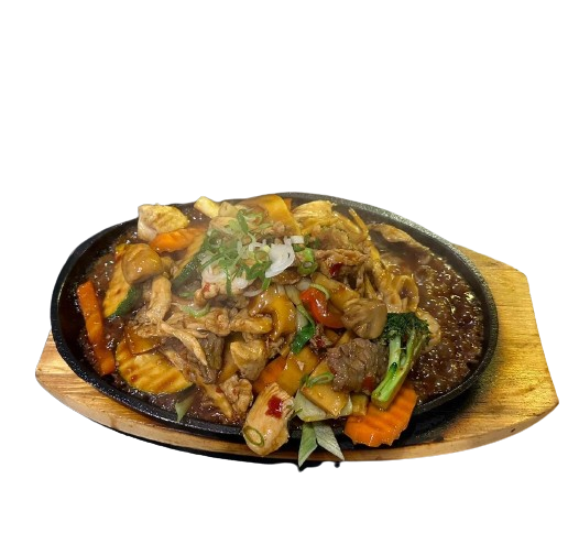 Gebraten mit Grüner Pfeffer (ganz scharf)